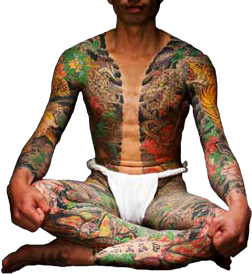 Teljes testes japán tetoválás